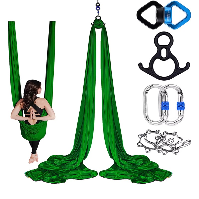Yoga Swing Aerial - 便利な調節可能なエアリアルスイングヨガハンモックセット、高品質フィットネス機器、ホームジムやスタジオでの使用に最適、2026年新作