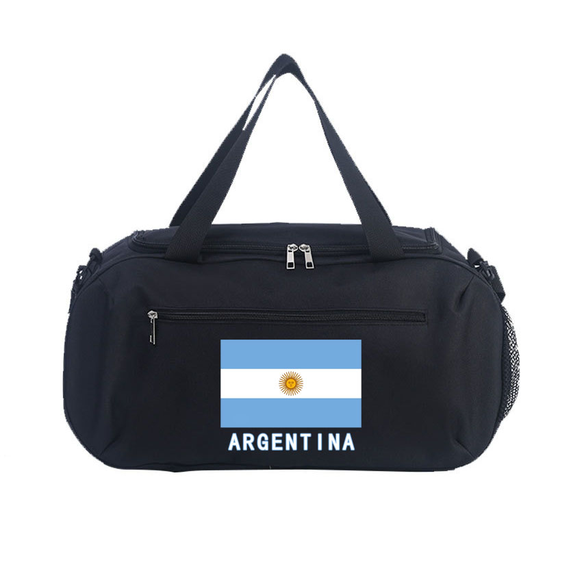 Yoga Fitness Bag - ヨガマットバッグジムフィットネスハンドバッグ女性男性トレーニング Gymtas アウトドアスポーツバッグアルゼンチン国旗プリントバスケットボールサッカーバッグ
