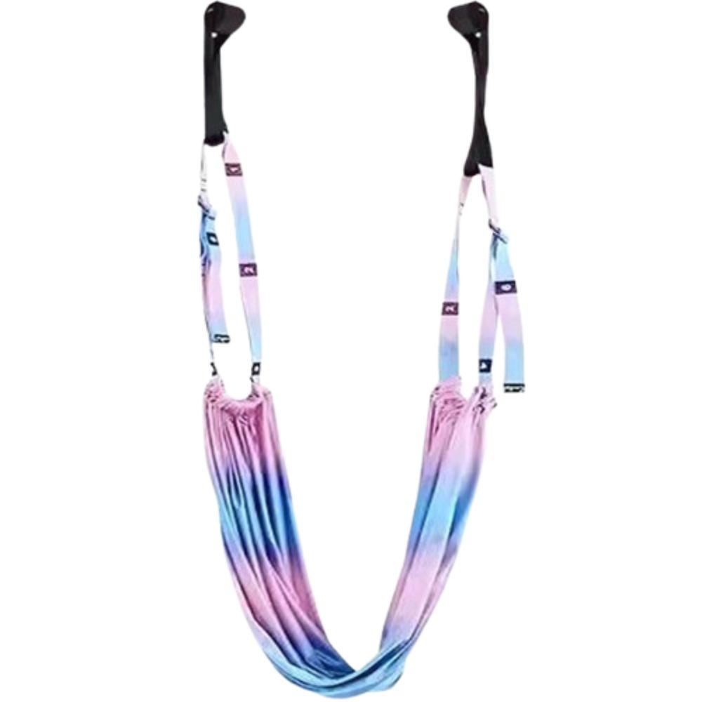Yoga Swing Aerial - 調節可能な女性用エアリアルヨガストラップ、抵抗補助弾性ストレッチ、エアリアルヨガハンモックスイング、柔軟性トレーニング