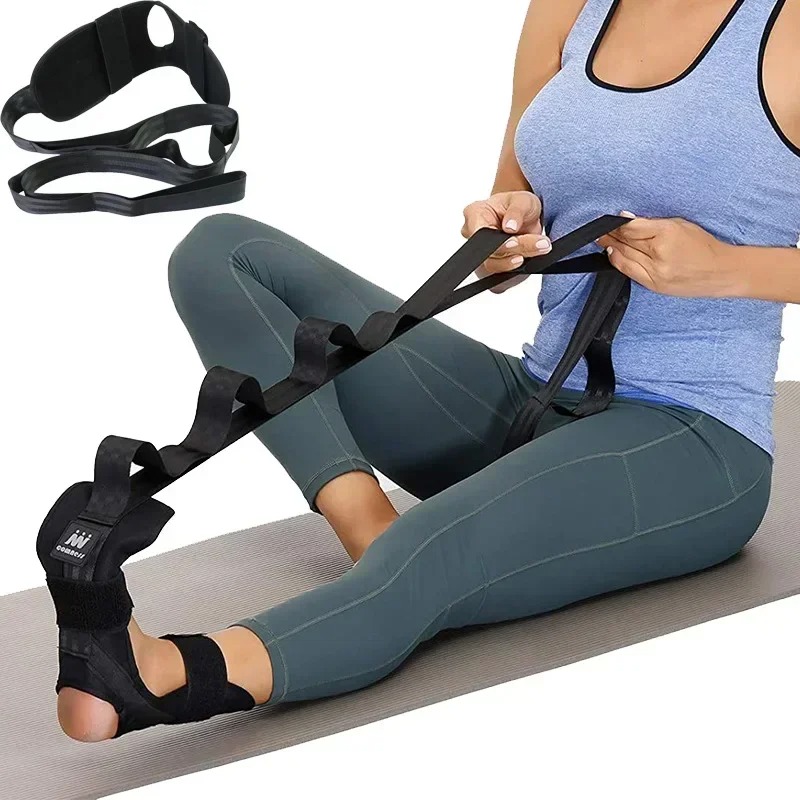 Yoga Fitness Band - ヨガレッグストレッチバンド 柔軟性ストレッチバンド リハビリテーションフィットネスバンド 足底筋膜炎トレーニングベルト フットケア