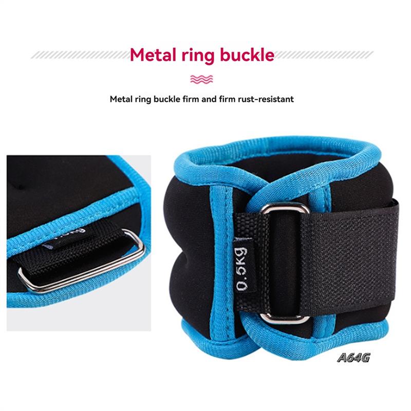 Yoga Fitness Ring - 2 個フィットネス機器ジム足首サンドバッグ D リング調節可能な足首の重量ダンス脚筋力トレーニングヨガスポーツ 500 グラム