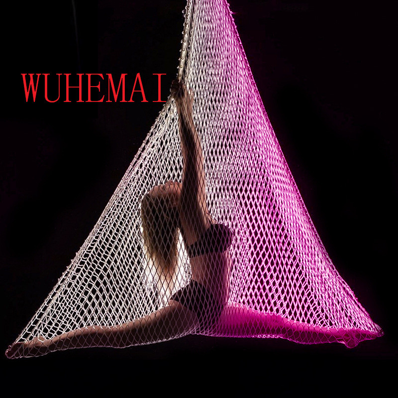 Yoga Swing Aerial - 高地ヨガ用釣りネット吊り下げネット、エアリアルヨガハンモック、スイングネットロープ吊り下げネット、ベッドネット、ヨガスタジオ