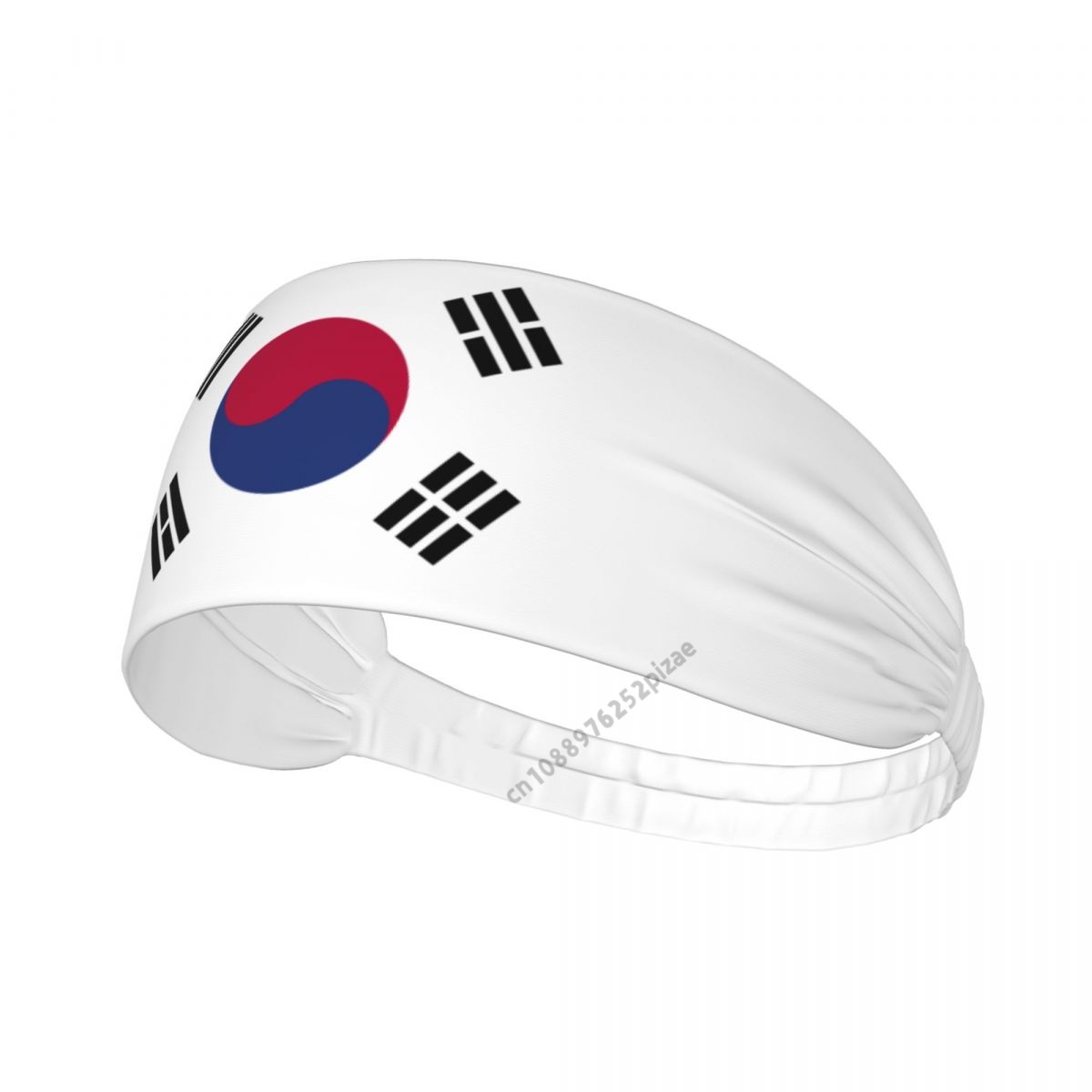 Yoga Fitness Band - 韓国国旗柄 メンズ レディース バンド エラスティック ワイド