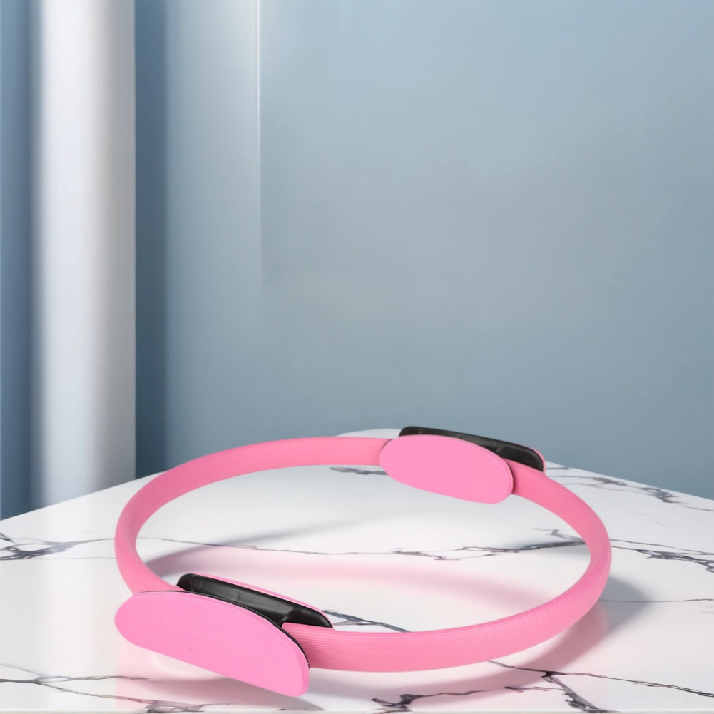 Pilates Ring Circle - ピラティスリング フィットネスリング 滑り止めハンドル付き フィットネスサークル コアトレーニング用の柔軟な抵抗運動器具