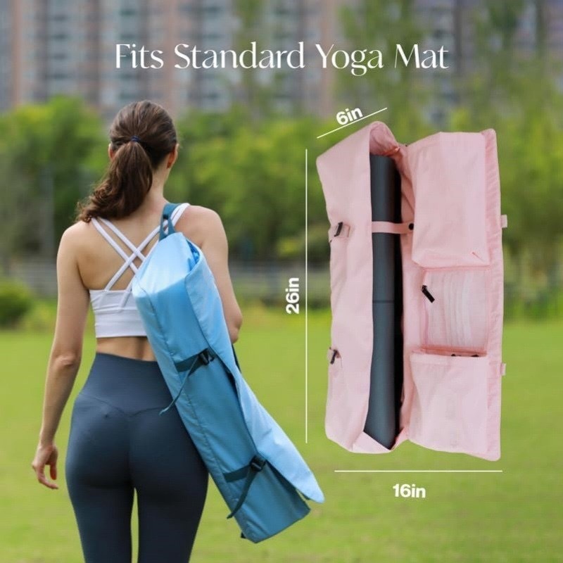 Yoga Fitness Bag - ヨガバッグ、ヨガマット収納バックバッグ、調節可能なカジュアルフィットネスバッグ付き