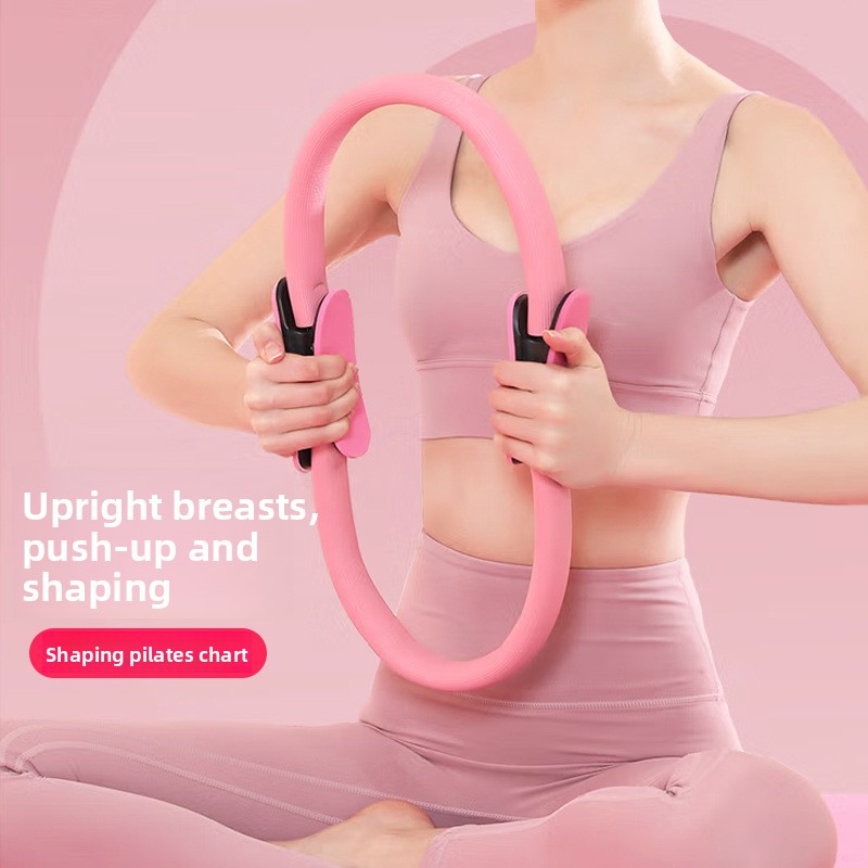 Pilates Ring Circle - 女性と男性のためのピラティスリング、太もも、腕、全身のトレーニングのためのフィットネスレジスタンスサークルトナー。