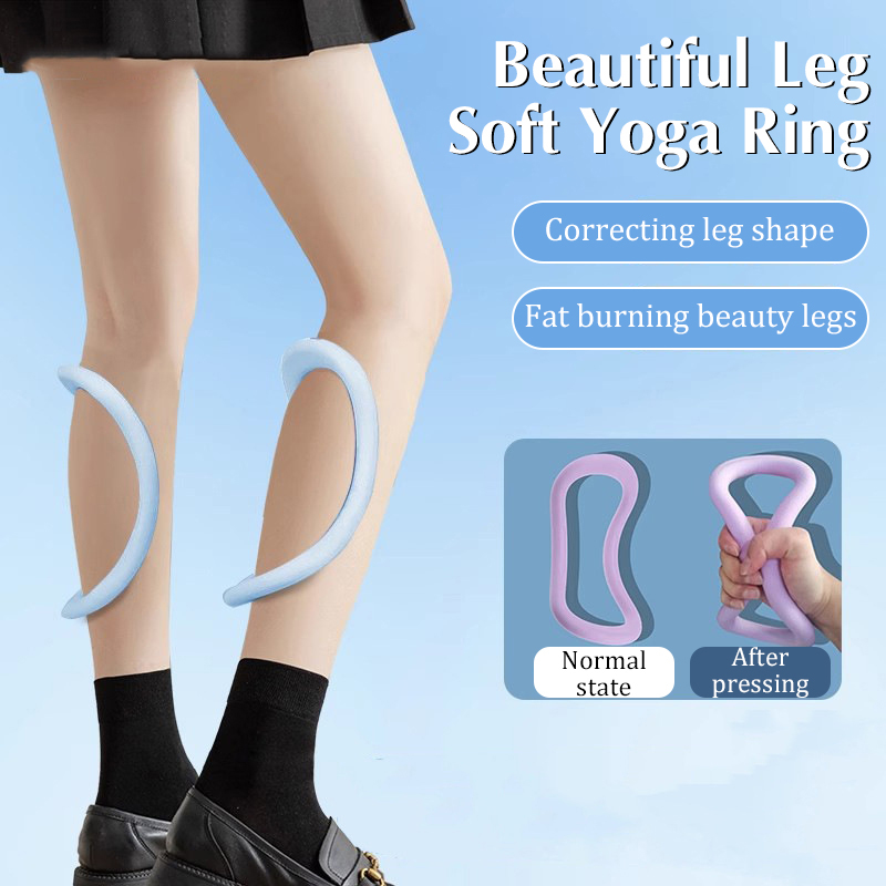 Yoga Fitness Ring - 1Pc TPR ソフト筋膜ストレッチフィットネス筋膜マッサージヨガリングフィットネスストレッチリラクゼーションピラティストレーニングヨガサークル機器