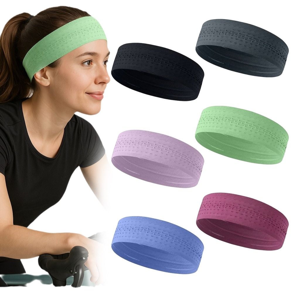 Yoga Fitness Band - 実用的な速乾性スポーツヘッドバンド高弾性吸汗性フィットネスヘッドバンド滑り止め通気性ヨガヘアバンド屋外用