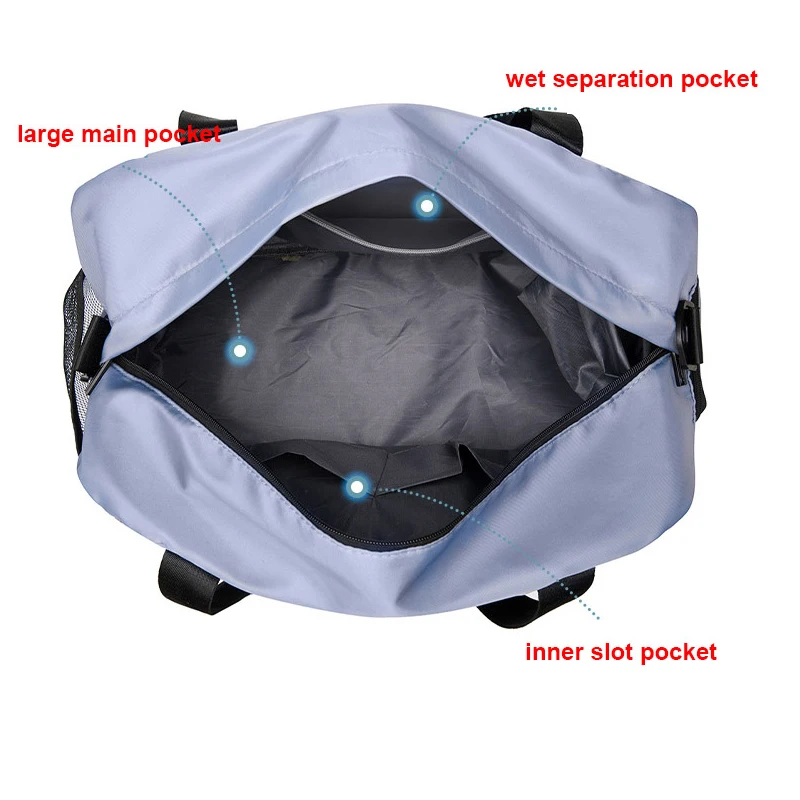 大型フィットネスバッグスポーツハンドバッグ女性ドライウェット - Yoga Fitness Bag のレビューと価格