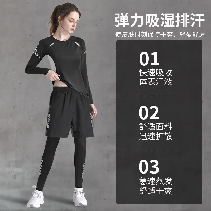2026年春新作 レディース速乾ヨガセット 長袖コンプレッシ - Yoga Fitness Plus のレビューと価格