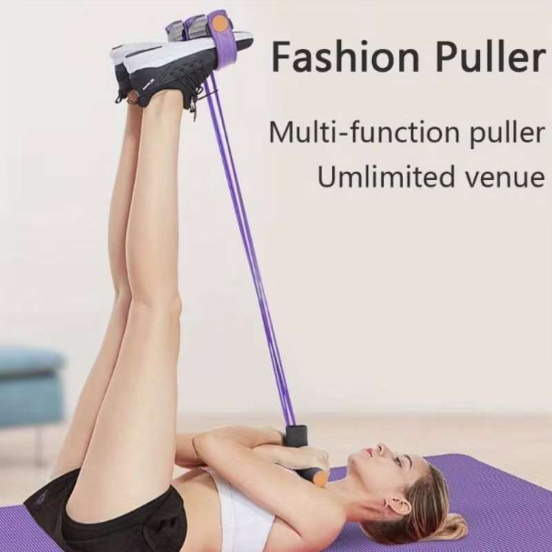 6 チューブ弾性ヨガペダルプラー抵抗バンド腹部ウエストアーム - Yoga Fitness Gear のレビューと価格