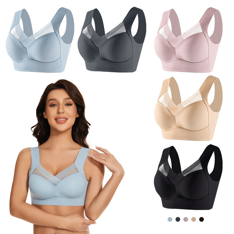L-6XL プラスサイズ非アンダーワイヤーブラジャーセクシー - Yoga Fitness Plus のレビューと価格
