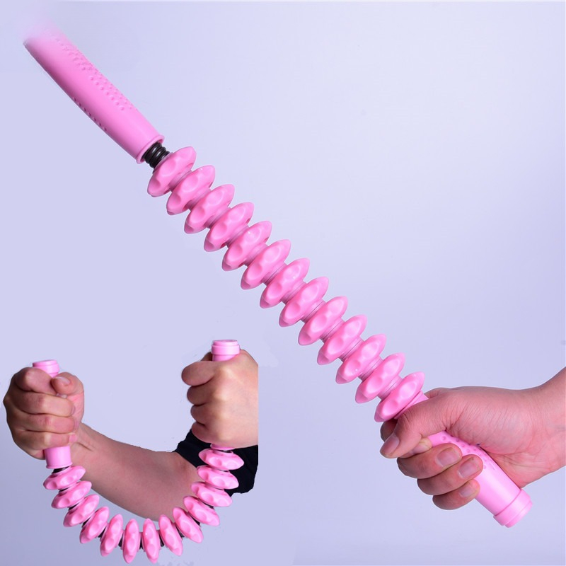 柔軟なマッサージ筋膜スティックヨガフィットネスギア筋肉リラク - Yoga Fitness Gear のレビューと価格