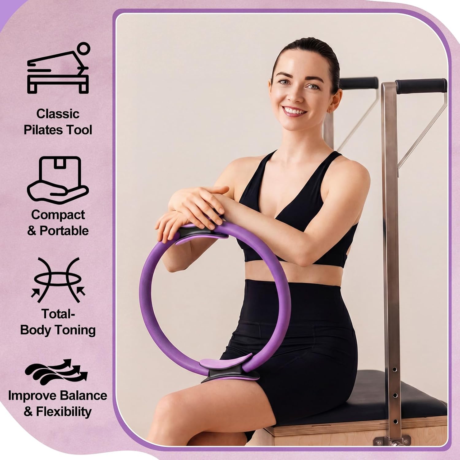 12個入りピラティスリングセット、デュアルサイズマジックサー - Pilates Ring Circle のレビューと価格