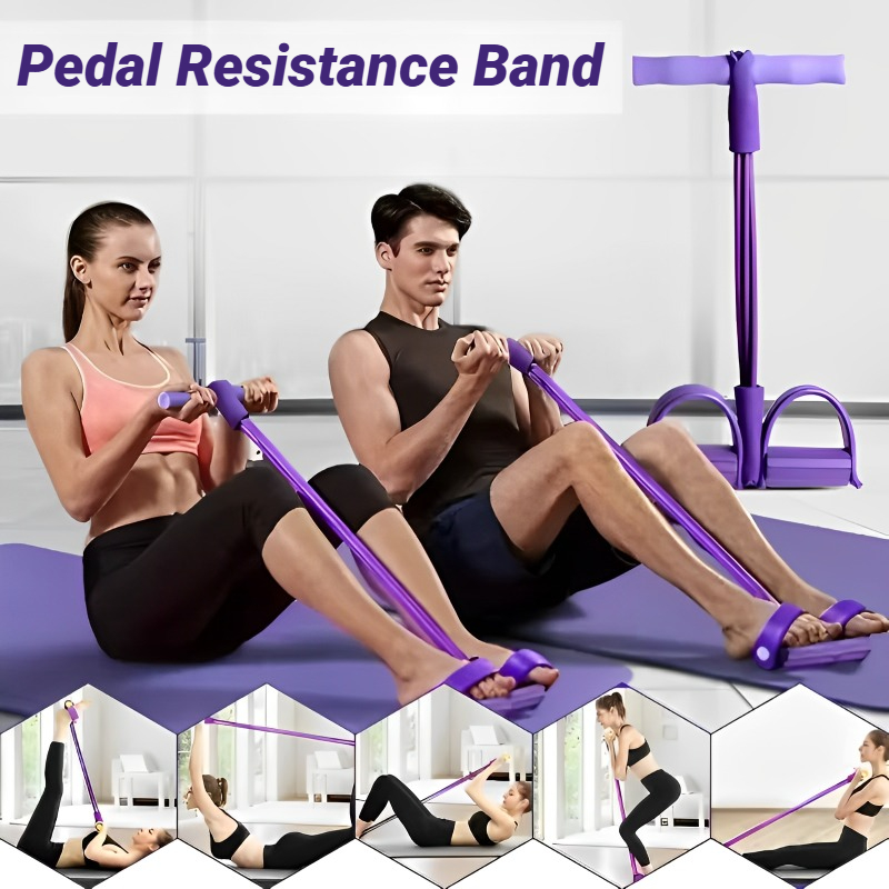 O型4チューブペダルテンショナー多機能家庭用フィットネス機器 - Yoga Fitness Trainer のレビューと価格