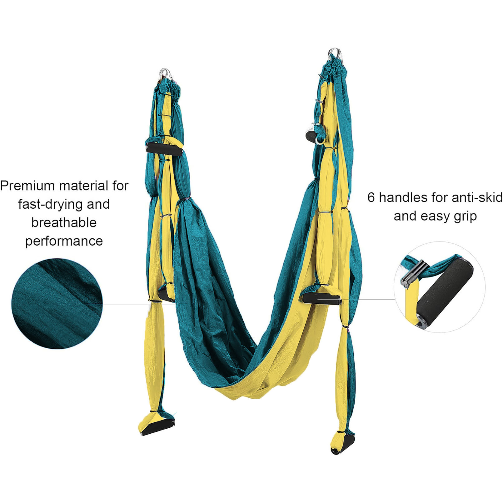 Гамак Для Йоги 空中ヨガハンモック スイングカ - Yoga Swing Aerial のレビューと価格