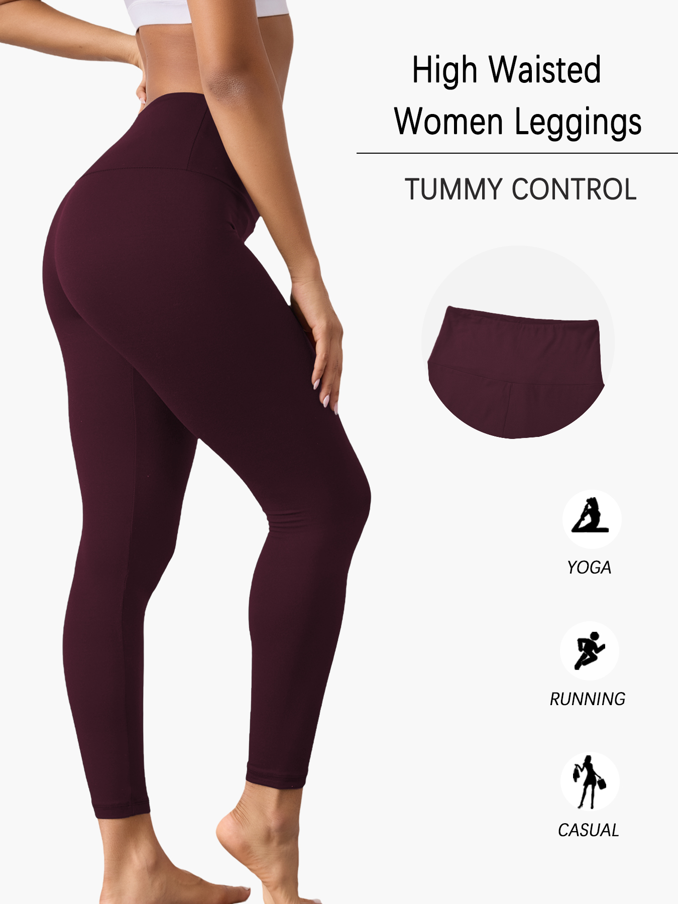 プラスサイズ女性用スーパーソフトレギンス ハイウエストお腹引 - Yoga Fitness Plus のレビューと価格