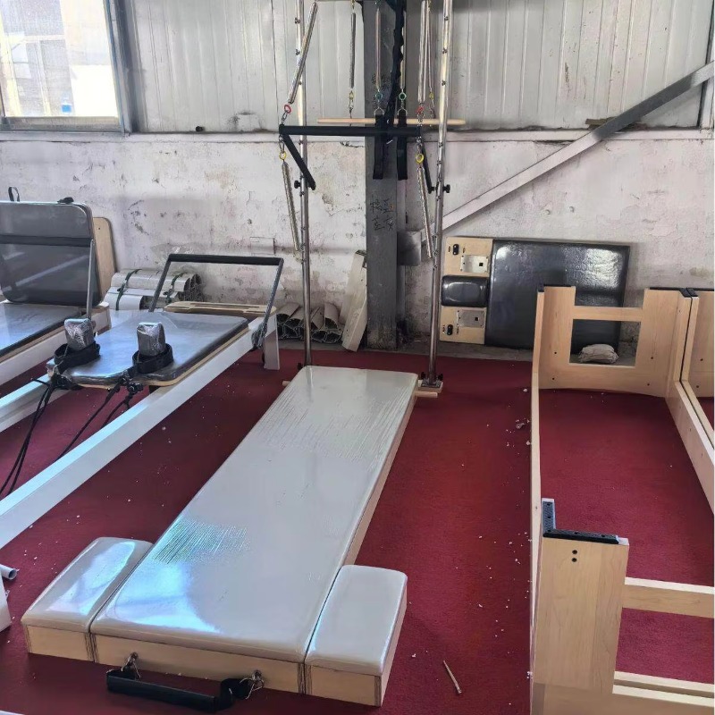 工場直販調整可能な木製ピラティスリフォーマー業務用健康ピラテ - Yoga Health & Fitness Center のレビューと価格