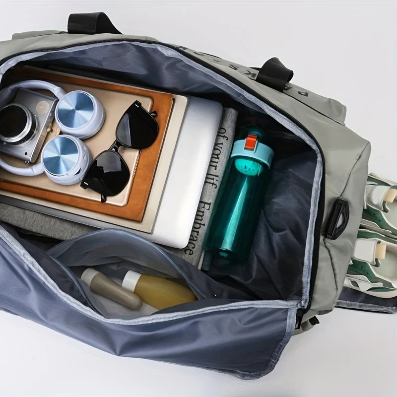 乾湿分離スポーツフィットネスヨガバッグ短期旅行大容量ハンドシ - Yoga Fitness Bag のレビューと価格