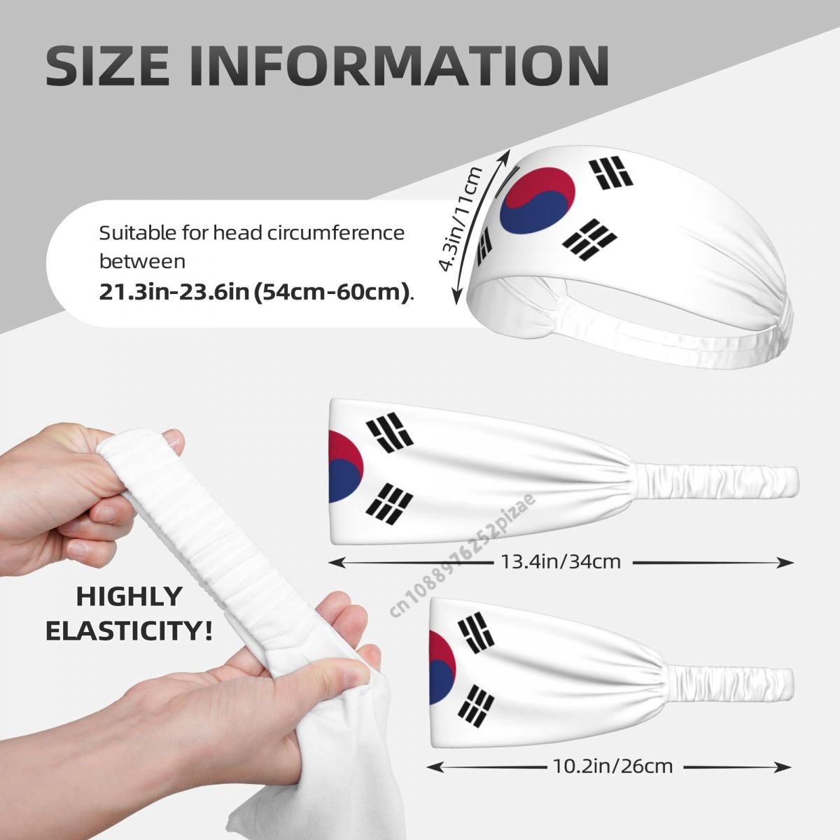 韓国国旗柄 メンズ レディース バンド エラスティック ワイ - Yoga Fitness Band のレビューと価格