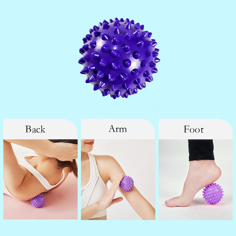 7 センチメートルの棘のあるマッサージボールフィットネスヨガ - Yoga Health & Fitness Center のレビューと価格