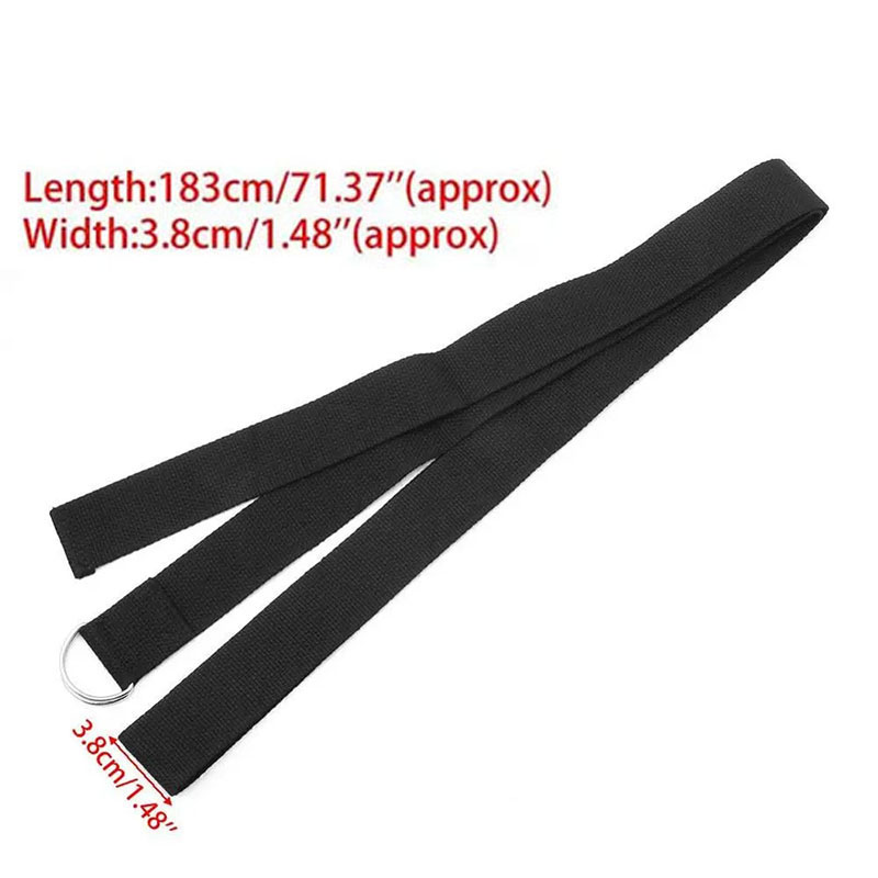 183*3.8 センチメートルヨガストラップ綿エクササイズヨ - Yoga Fitness Ring のレビューと価格