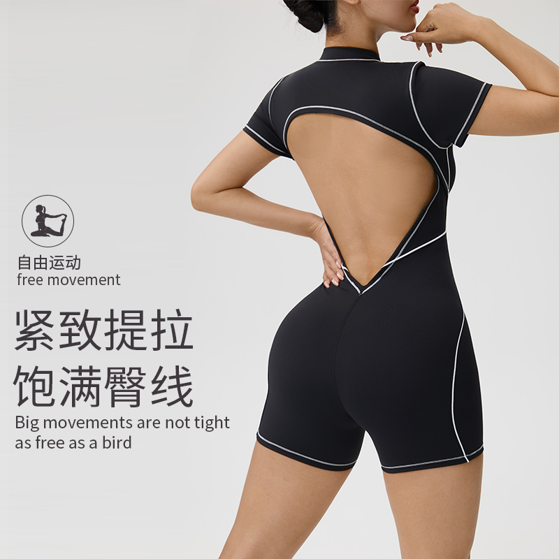 女性の夏のフィットネススポーツヨガジャンプスーツロンパースカ - Yoga Overall Fitness のレビューと価格