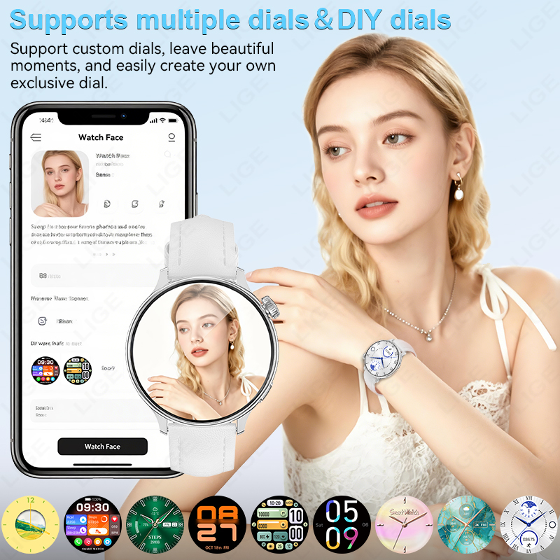 LIGE スポーツスマートウォッチ 女性用 ワイヤレス通話  - Oxygen Yoga & Fitness Urbandale のレビューと価格