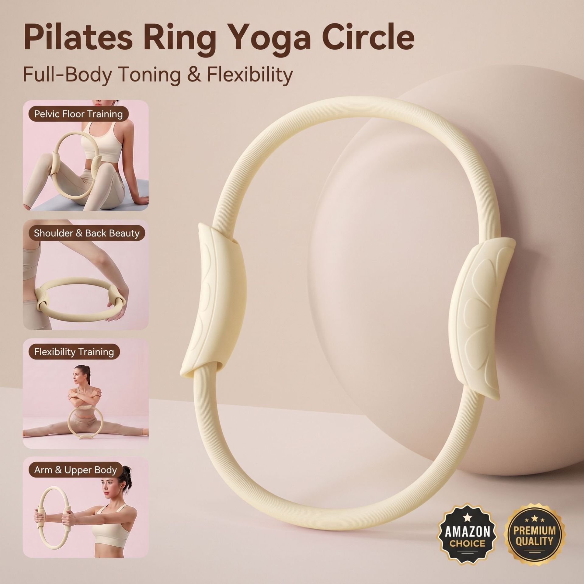 ピラティスリング、ヨガリング、骨盤底筋トレーニング、ボディシ - Yoga Fitness Ring のレビューと価格