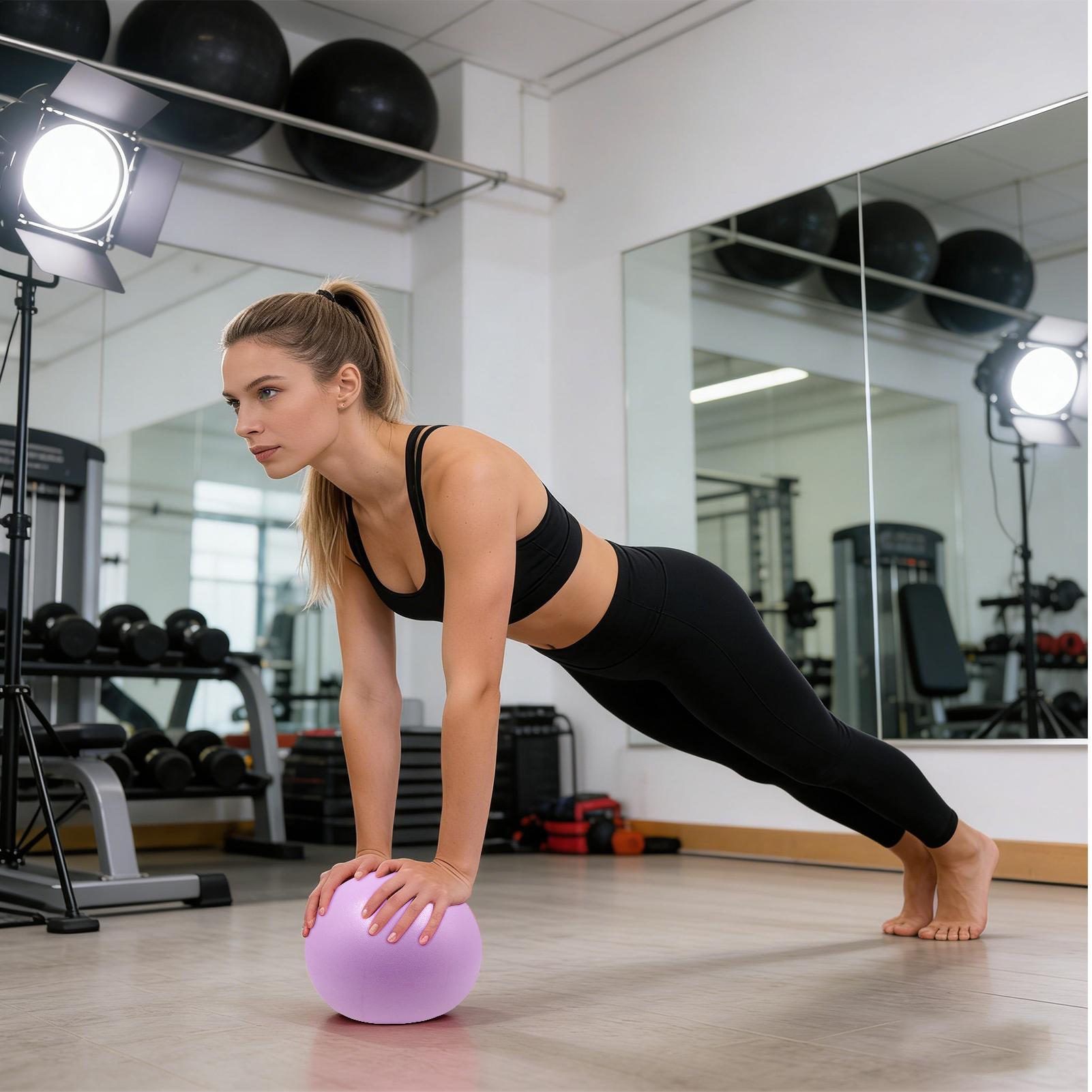 フロスト加工の厚みのあるエクササイズクリップバックボールフィ - Yoga Fitness Gear のレビューと価格