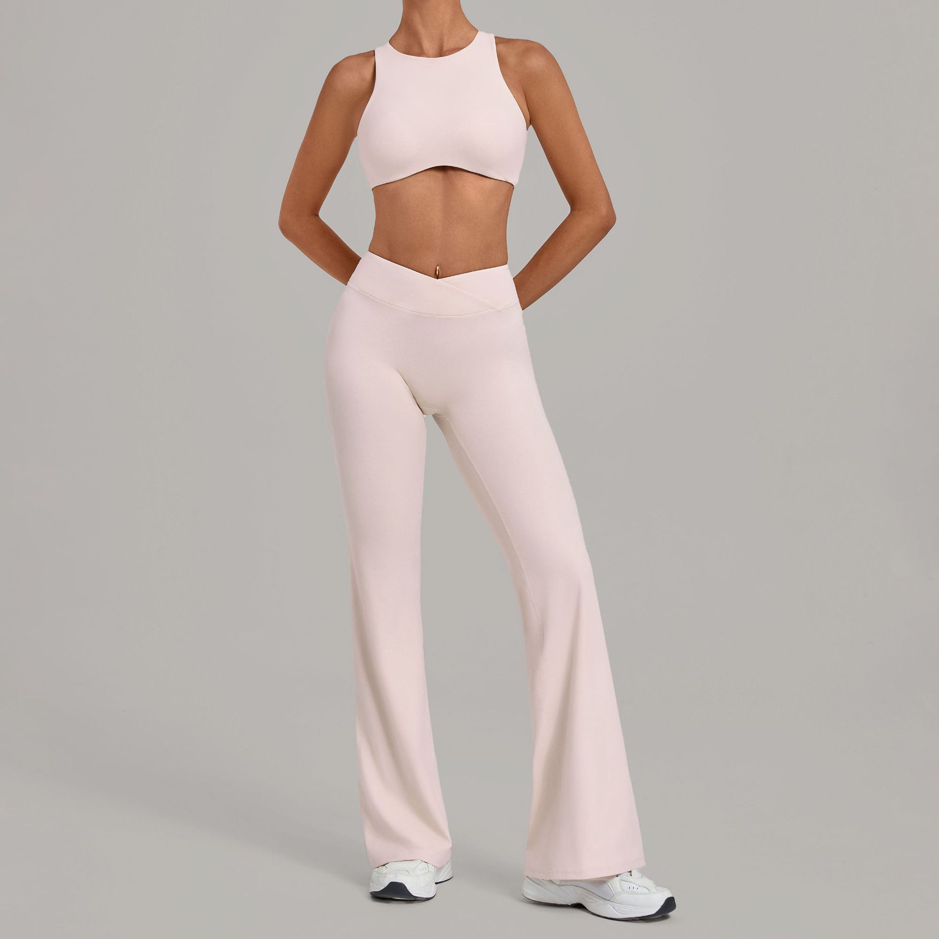 2ピーススポーツブラ女性用セットフィットネスタンクトップブラ - Yoga Overall Fitness のレビューと価格
