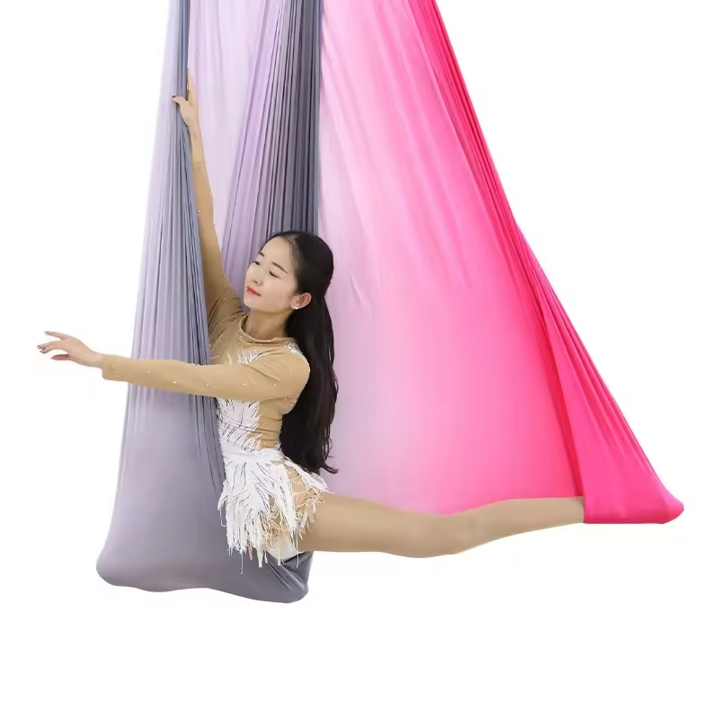 エアリアルヨガハンモック 7m、グラデーション反重力スイング - Yoga Swing Aerial のレビューと価格