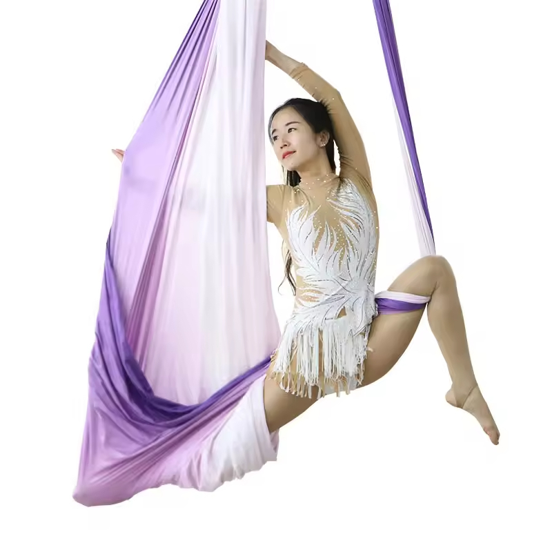 エアリアルヨガハンモック 7m、グラデーション反重力スイング - Yoga Swing Aerial のレビューと価格